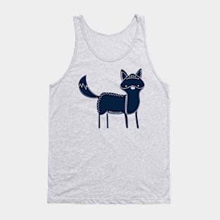 Tribal Woodland Fox Tank Top